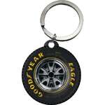 Goodyear Tyre Round Disc Key Ring | Nostalgic Art
