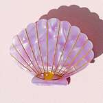 Kingston Jewellery Lilac Sea Shell Acetate Hair Claw Clip