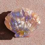Kingston Jewellery Pink Purple Sea Shell Acetate Hair Claw Clip