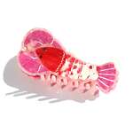 Kingston Jewellery Pink Lobster Acetate Hair Claw Clip Pearl Detail