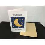 I Love You To The Moon & Stars & Back Again | Blank Greeting Card w Envelope | Elise Gowe Designs
