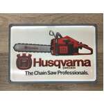 Husqvarna Sweden Chainsaws | Retro Tin Sign | 20 x 30 cm | Landscape
