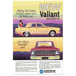 New Valiant 225 Slant Six | Retro Tin Sign | 20 x 30 cm | Portrait