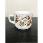 Retro Arcopal France Brown Onion Milk Glass Cup
