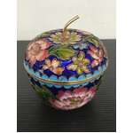 VINTAGE Cloisonne Trinket Dish | Apple Shaped 