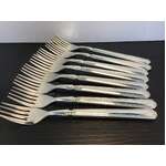 VINTAGE Grosvenor Delphic Forks x 8 | Silverplate