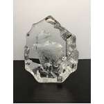 Matts Jonasson Eagle Crystal Paperweight 