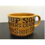 VINTAGE Soup Mug Graphic Text | Japan