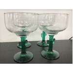 Margarita Cactus Stem Glasses x 4
