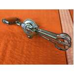 VINTAGE Swift Whip Propert Rotary Egg Beaters Whisk | Orange Wooden Handles