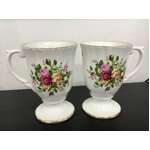 Royal Albert Old Country Roses Fluted Mugs | Set of 2