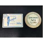VINTAGE Cigarette Advertising Bar Coaster x 2 | Chesterfield  Churchmans
