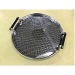 VINTAGE Chrome Wiles Cocktail Tray | Round w Handles