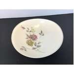 VINTAGE Johnson Bros Bowl | Rose Motif Silver Rim