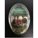 VINTAGE Fiesta Glass Deer Paperweight