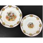 VINTAGE John Maddock & Sons Circus Side Plate & Saucer 