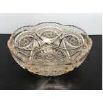VINTAGE Pale Pink Pressed Glass Bowl