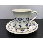 Churchill Finlandia Tea Cup & Saucer | Blue & White