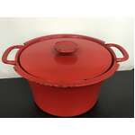 VINTAGE MCM Rosenlew Finland Cast Iron Dutch Oven 
