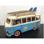 Large Metal VW Combi Van Model | Surfboards | 18 cm Tall 