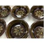 MCM Mikasa Dimension Impact Stoneware Small Bowl x 6 | 18 cm | Geometric Pattern | Japan 