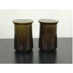MCM Mikasa Dimension Impact Stoneware Salt & Pepper Shakers | Japan 