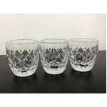 Webb Corbett Crystal Nip Glasses x 3 