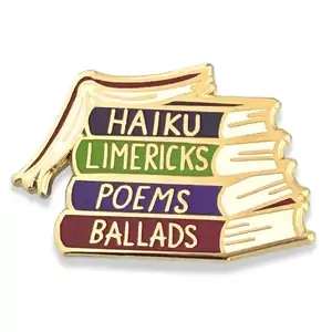 Haiku Limericks Poems Ballads Lapel Pin | Jubly-Umph Originals