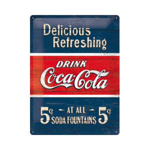 Drink Coca-Cola - Large Tin Sign - Nostalgic Art - 30 x 40 cm