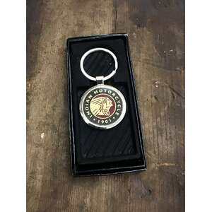Indian Motorcycles 1901 Metal Keyring | Retro Keychain