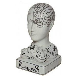 Phrenology Head Bust Ink Well - Occult