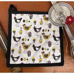 Chicken Pot Holder - Hens & Eggs