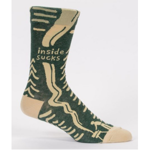 Inside Sucks - Camping - Men's Socks - Blue Q