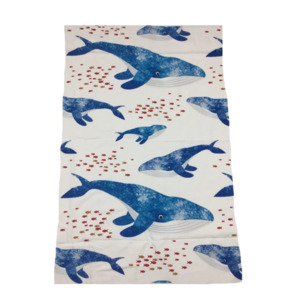 Blue Whale - Cotton Kitchen Tea Towel
