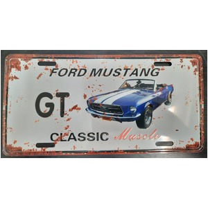 Ford Mustang GT Convertible | Classic Muscle Car | Tin Sign