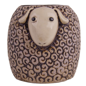 Sheep Planter - Glazed Ceramic Pot 