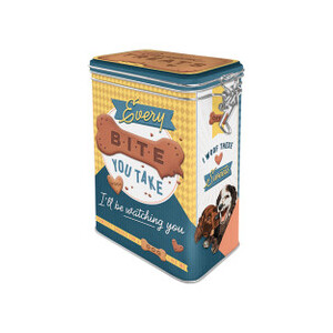 Clip Top Storage Tin - Dog Treats - 1.3L