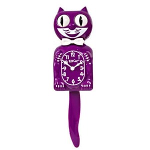 Kit-Cat Klock - Boysenberry - Rockabilly Cat Clock