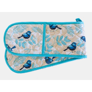 Blue Wren Double Oven Glove
