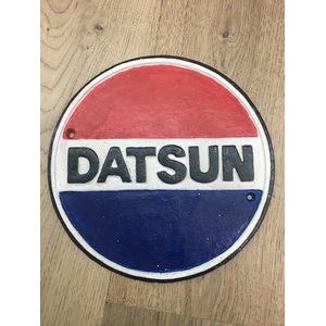Cast Iron Datsun Sign - Round