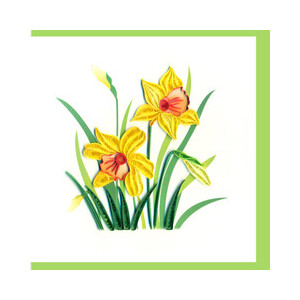 Daffodils | Blank Greetings Card | Quilling