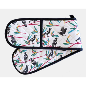 Magpies Double Oven Glove - Mitt