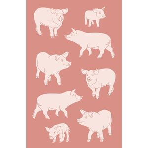 Pig Tea Towel - 100% Cotton