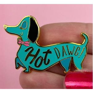 Hot Dawg! Enamel Pin | Erstwilder | Liz Harry June 2021
