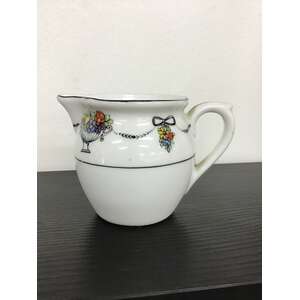 Small Vintage Creamer Jug - Floral - 6.2 cm Tall 