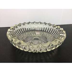 VINTAGE Glass Ashtray | 16 cm