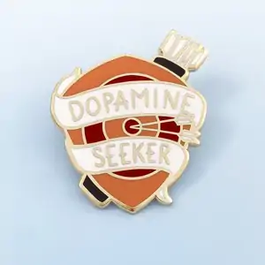Dopamine Seeker Lapel Pin - Jubly-Umph Originals