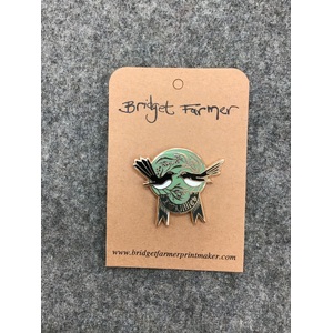 I Love Willies Enamel Pin | Bridget Farmer | Willie Wagtail