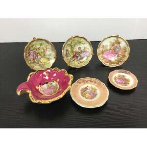 VINTAGE Limoges France Miniature Plates | Lot of 5 | Monarch | Meissner