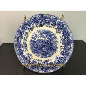 VINTAGE Alfred Meakin Romance Blue & White Plate | 19.5 cm 